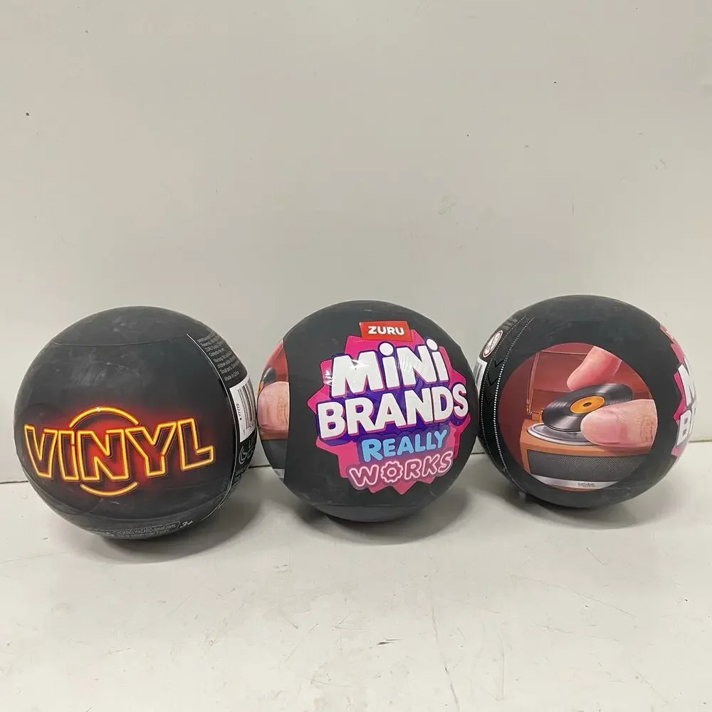 ZURU Mini Brands Really Works Vinyl Record Capsules LOT OF 3 READY TO SHIP NEW - Picture 2 of 2
